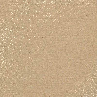 Аркуш одностороннього паперу з фольгуванням Golden Mini Drops Kraft, ТМ Фабрика Декору