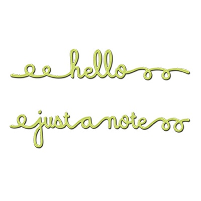 Ножі від Spellbinders - Sentiments 5