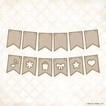 Чипборд Blue Fern StudiOs-Party Flags