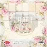 Набор скрапбумаги от Craft and You Design - My Wedding, 15х15 см, CPB-MW15, 36 листов