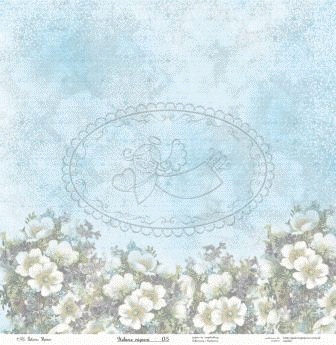 Лист бумаги Galeria Papieru - Usłane różami - Устлано розами, код 05, 30,5 x 30,5 см