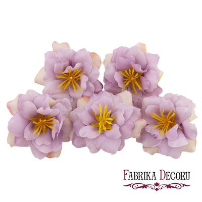 Квітка клематису світло - фіолетова, 1шт., ТМ Фабрика Декору