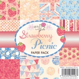 Набір односторонніх аркушів Wild Rose Studio - Strawberry Picnic - 15х15см