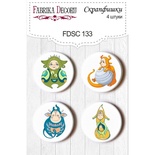 Набір скрап-фішок від ТМ Фабрика Декору з 4 шт