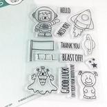 Набор штампов Gerda Steiner - Blast Off 4x6 Clear Stamp Set