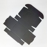 Коробка пакувальна з віконцем, чорний картон, 6,3*5*2,2см, 1 шт.