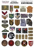 Набір наліпок (стікерів) 41 шт. Chevrons #151, ТМ Фабрика Декору