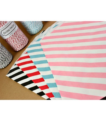 Конвертик у діагональну смужку, червоний з білим, Diagonal Striped Bigger Bitty Bags, 15,9x23,5см, 1 шт.