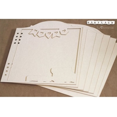 Заготовка для альбому з чіпборду Scrapiniec - БЕЗ ЗАГАДКА, 22х24 см, без пружини