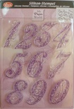 Акрилові штампи від Viva - decor "Ювілейний (цифри для циферблатів)", 10 шт., висота цифр 5,8 см.