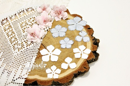 Ножи для вырубки от AgiArt - "Яблоневый цвет"