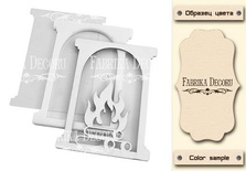 Заготовка для шейкера Камін 8,5х12см, колір молочний, ТМ Фабрика Декору