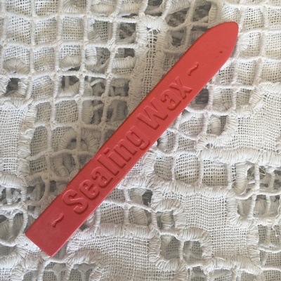 Воск для сургучной печати, цвет коралловый, 9х1х1см, 1 штука