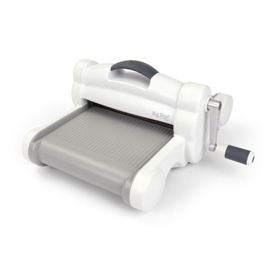 Машинка для вирубки і тиснення Sizzix Big Shot PLUS Machine White & Gray, біло-сіра (з платформою і пластинами)