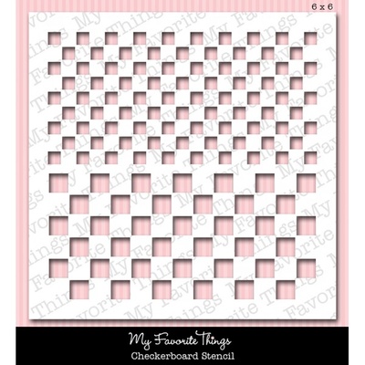 Маска My Favorite Things - Stencil MPD Checkerboard, 15х15 см