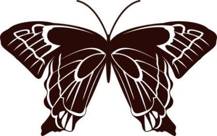 Акриловый штамп Stamp Butterfly 10 Бабочка, размер 4 * 2,5  см