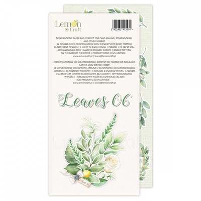 Набiр паперу для скрапбукiнгу Lemoncraft - Leaves Leaves 06, 15.2.5см, елементи для вирізання