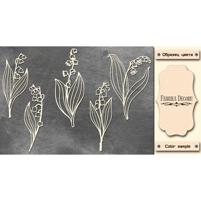 Набір чіпбордів Конвалія 487, колір молочний, ТМ Фабрика Декору