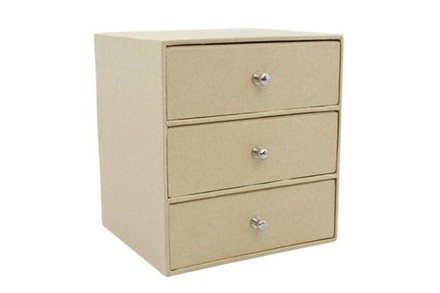 Заготовка з пап'є-маше від ScrapBerryʼs, Комод, 11x10x12 cм