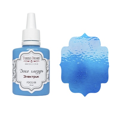 Деко глазурь, цвет Электрик, ТМ Фабрика Декору, 30 мл