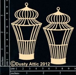 Чипборд від Dusty Attic - Birdcage №7, 2 шт.