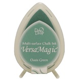 Чернила для штампинга Tsukineko - VersaMagic Dew Drops Oasis Green