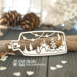 Чипборд ScrapBox - Новорічна композиція в пляшках Hh-148