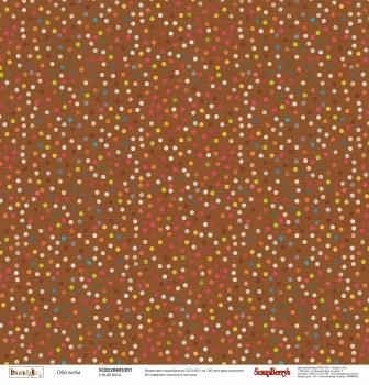 Бумага для скрапбукинга от ScrapBerry's -Басик - Обо всем, 30,5х30,5 см, 190 гр/м, двусторонняя, 1 лист.