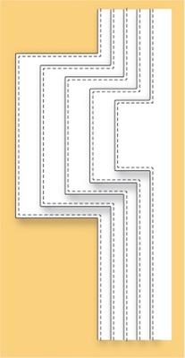 Ножі від Memory Box - Square Bump Borders craft die