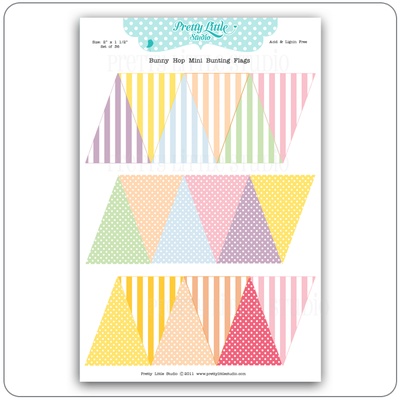 Прапорці "Bunny Hop" Mini, 36 шт.