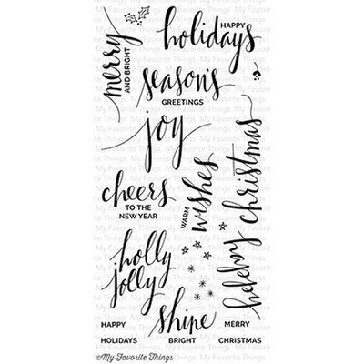 Акриловый штамп My Favorite Things - Hand Lettered Holiday