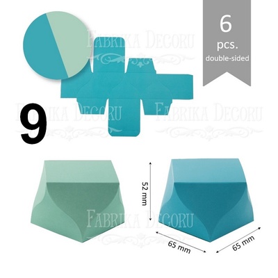 Набір паперових заготовок 009, ТМ Fabrika Dekoru, 6 штук, вибір кольору