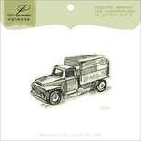 Акриловый штамп Lesia Zgharda D039 Грузовик, размер 5,6х3,8 см.