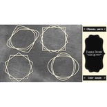 Набір чіпбордів Рамки - геометрія 2 #378 color_Black, ТМ Фабрика Декору