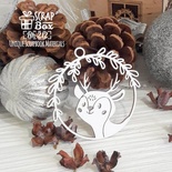 Чипборд ScrapBox - Ялинкова прикраса з оленятком Hh-212