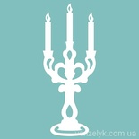 Чипборд от Вензелик - Подсвечник, размер: 27x67 мм