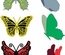 Ножі для вирубки від Cheery Lynn Designs - Small Exotic Butterflies #2 Wings - DL113AB