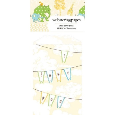 Конвертик Webster's Pages - Bulk Mini Bag Flags, розмір 10x7 см, 1 шт.
