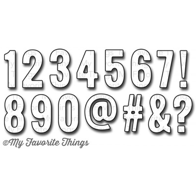 Ніж для вирубки My Favorite Things - Die-namics LLD Little Numbers (MFT394)