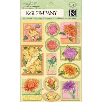 Набір наліпок від K&Company - "Півонії", розмір: 11, 4x15,3 см.