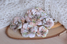 Набор бумажных цветов от WOODchic - "Яблочный цвет" 031