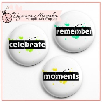 Скрап-значки (фішки) від Бумага Марака - Moments