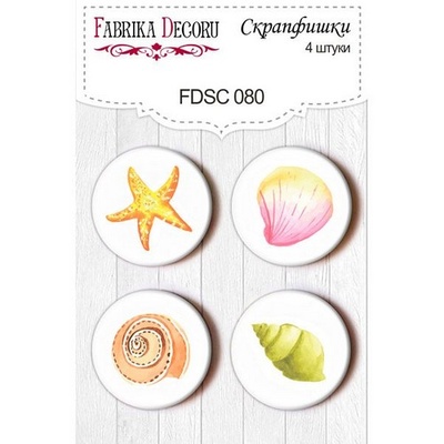 Набір скрап-фішок від ТМ Фабрика Декору з 4 шт. FDSC 080