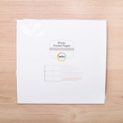 Набір файлів з кишеньками Project Life by Becky Higgins - Photo Pages Design С, 12 шт.