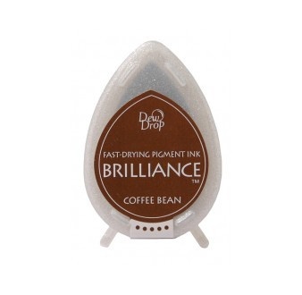 Чернила для штампинга Tsukineko - Brilliance Dew Drops Coffee Bean