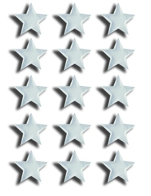 Прозорі епоксидні наліпки Epiphany Crafts - Bubble Caps Star 25