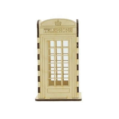 ТМ Фабрика Декору - Дерев’яний органайзер "Таксофон" для олівців і ручки