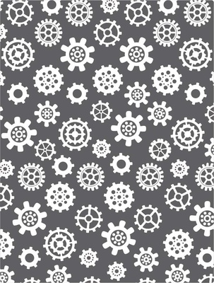 Пластина для ембосінгу від Cheery Lynn Designs - Gears Embossing Plate