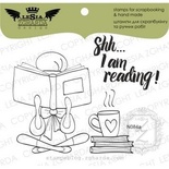 Набор акриловых штампов Lesia Zgharda Shh,,,I am reading! N084a