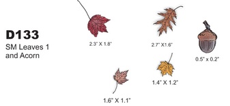 Лезвие Dimensional Small Leaves #1 от Cheery Lynn Designs